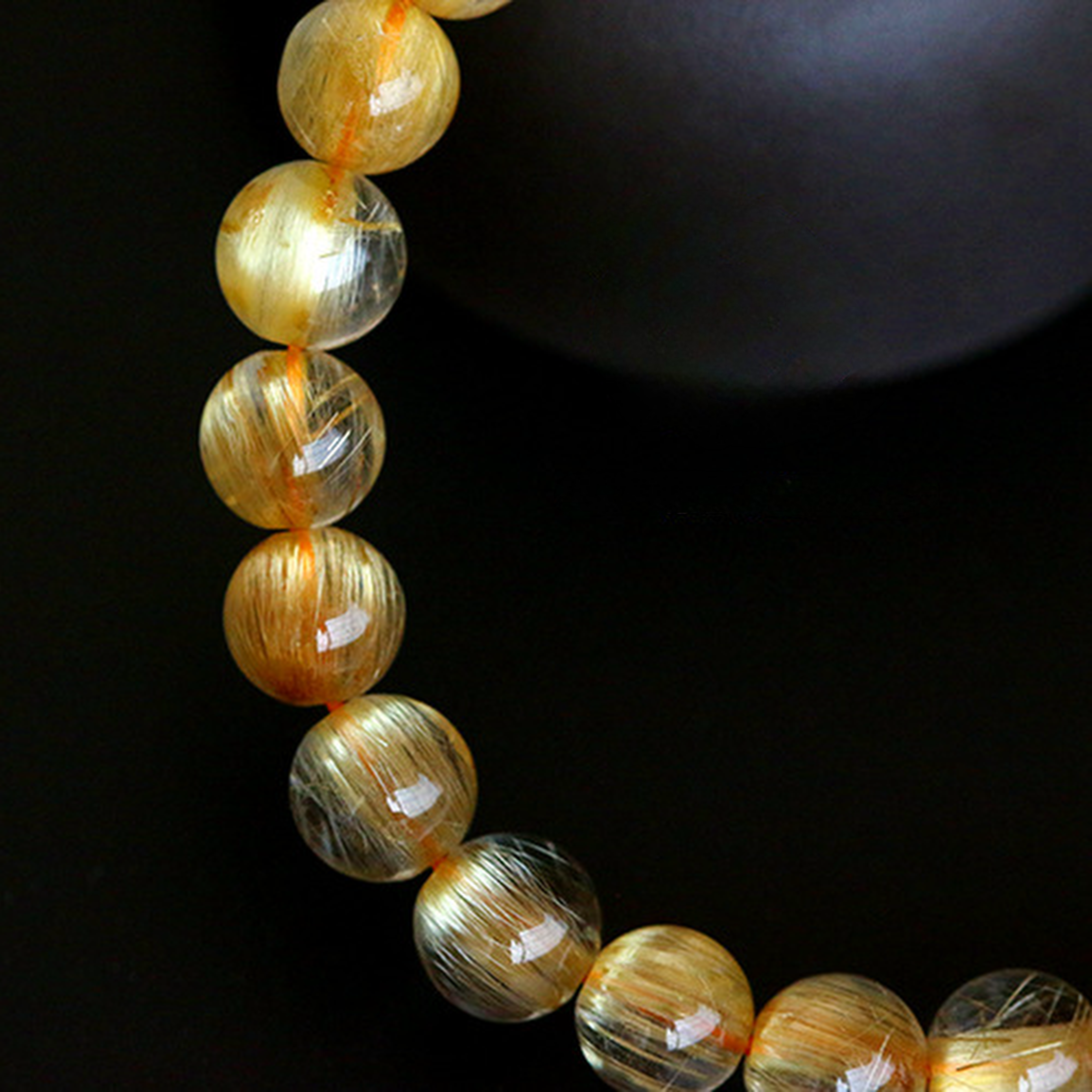 【藏寶】巴西產純天然金髮晶水晶手鍊/水晶手串-5A/6A/7A/珍藏