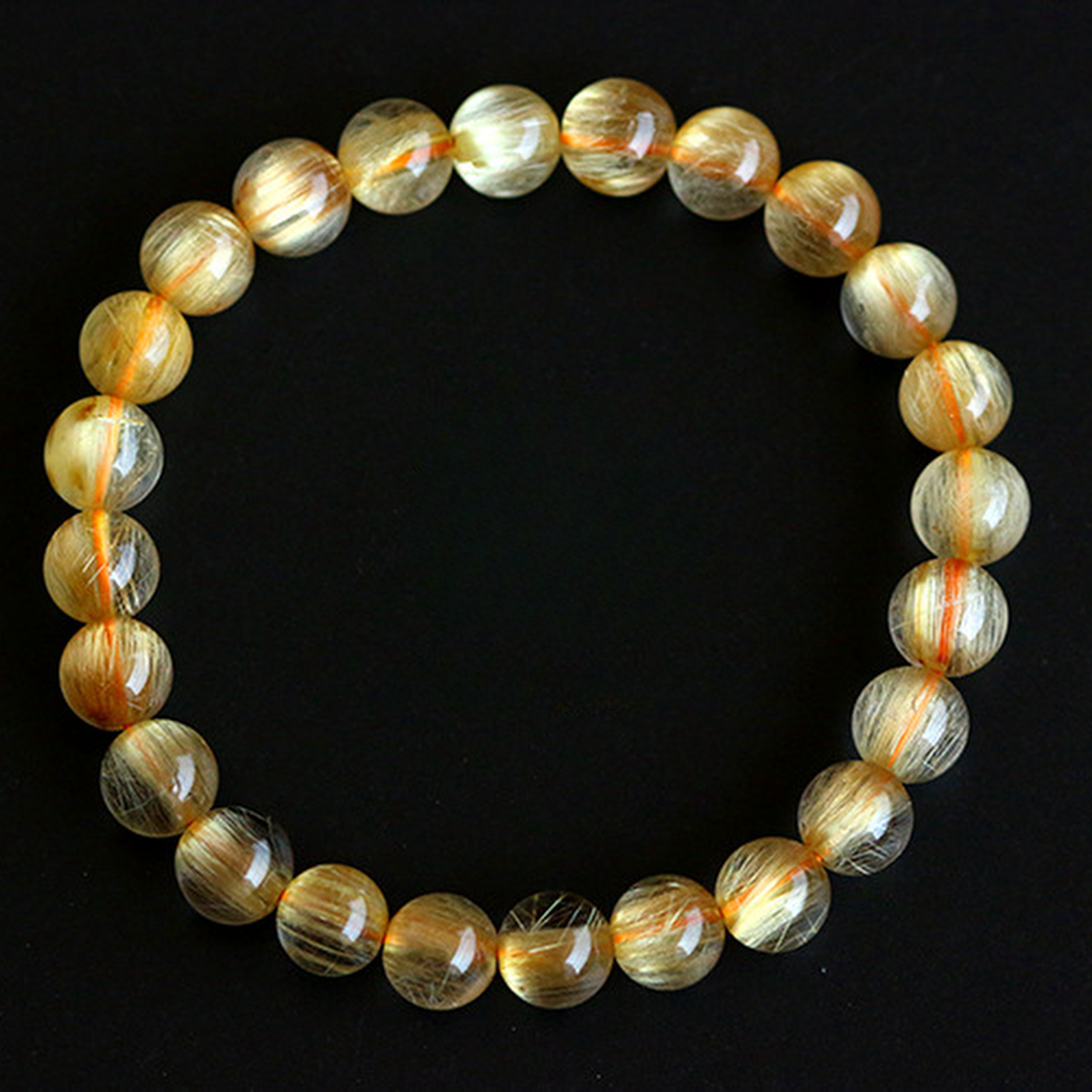 【藏寶】巴西產純天然金髮晶水晶手鍊/水晶手串-5A/6A/7A/珍藏