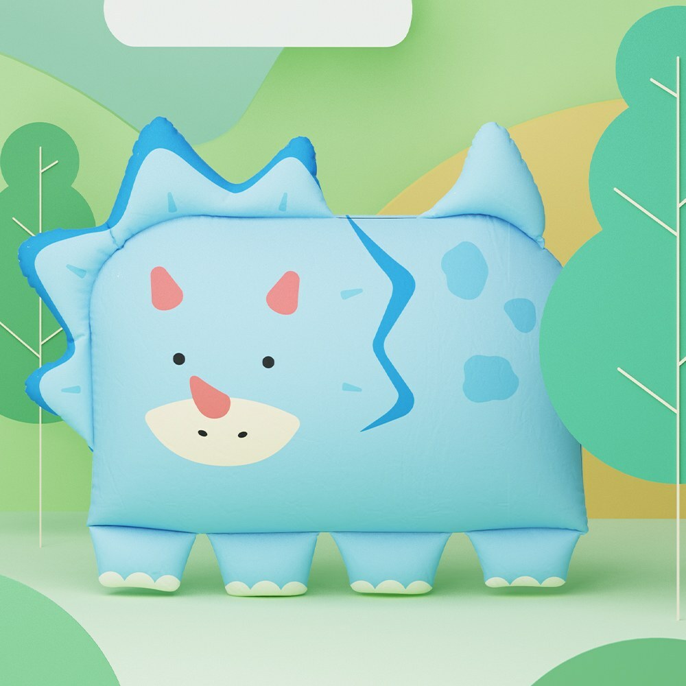 Milo&Gabby美國 動物好朋友超細纖維防蟎大枕心+枕套組｜TI TI三角龍