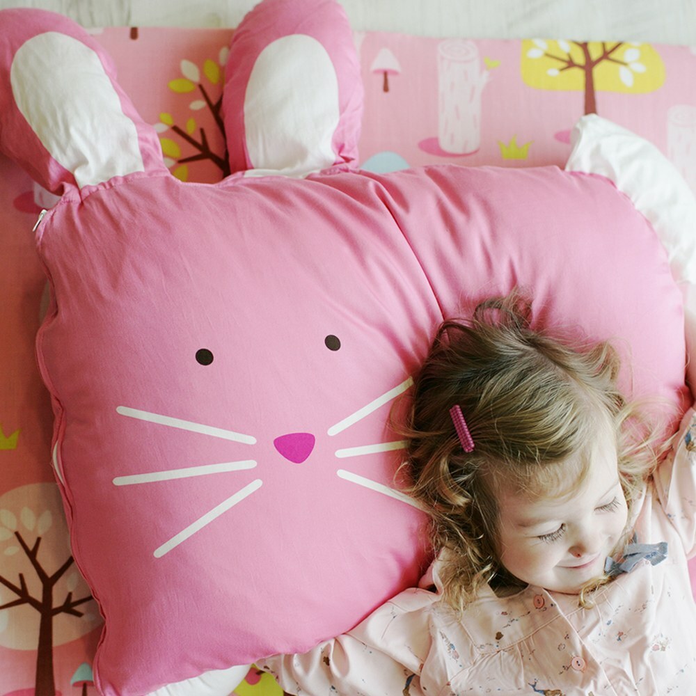 Milo&Gabby美國 動物好朋友超細纖維防蟎大枕心+枕套組｜LOLA兔兔