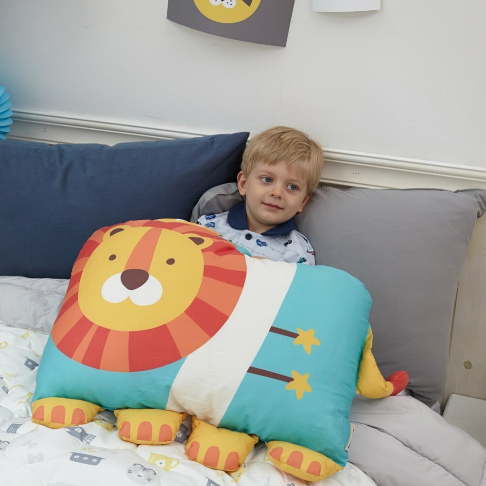 Milo&Gabby美國 動物好朋友超細纖維防蟎大枕心+枕套組｜LONNIE小獅王