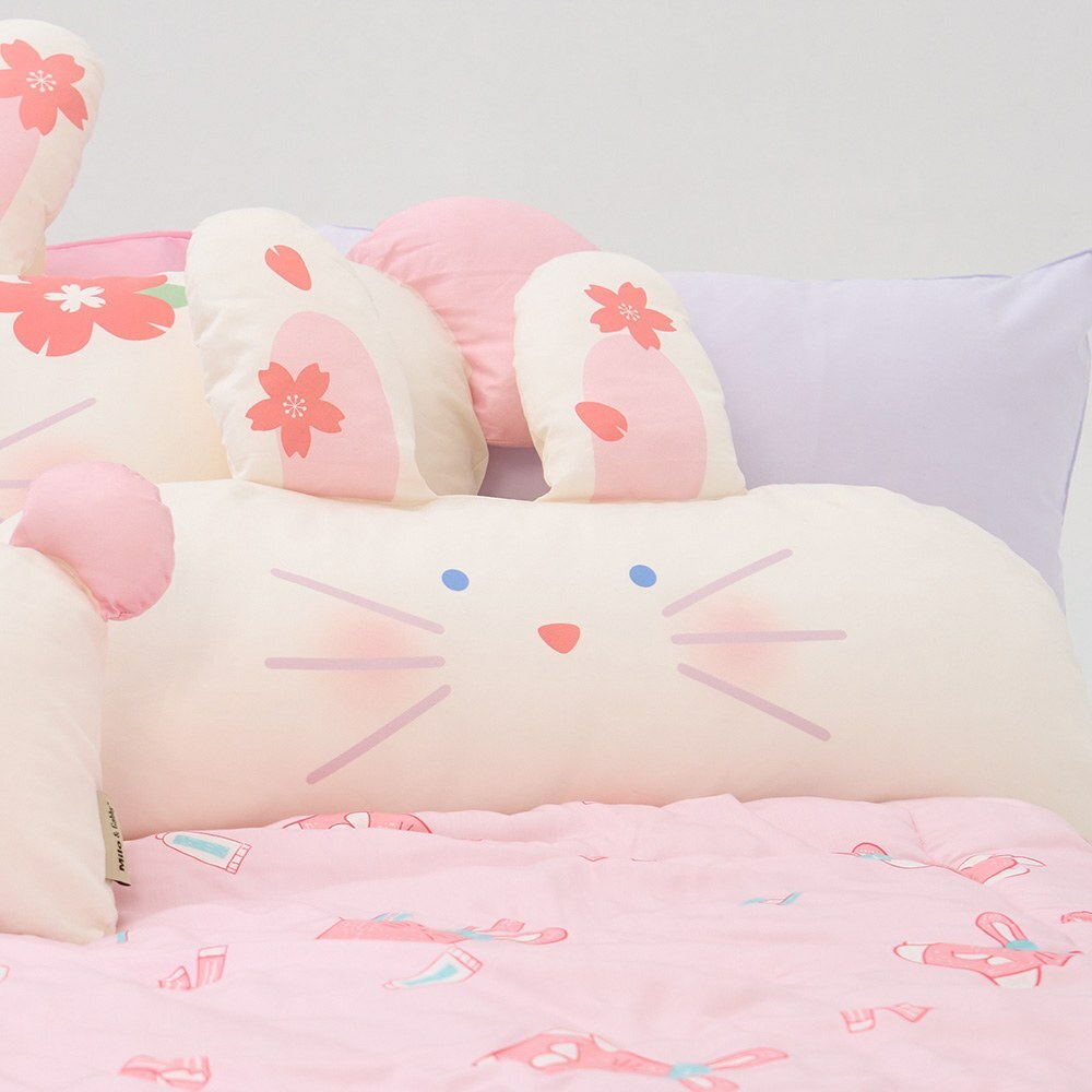 Milo&Gabby美國 動物好朋友長條抱枕心枕套組｜Lala櫻花兔兔