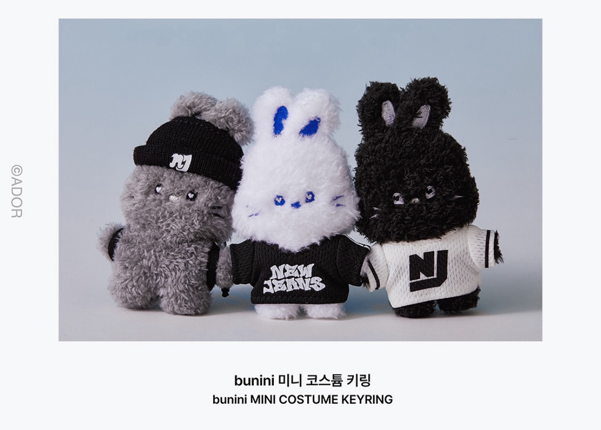 new jeans - bunni mini costume keyring