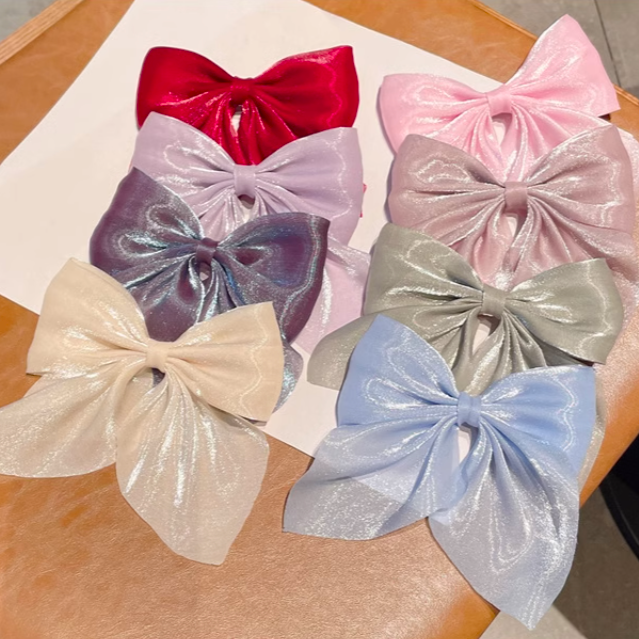 [2 FOR RM10] Mermaid Pearlescent Ribbon Hair Clip