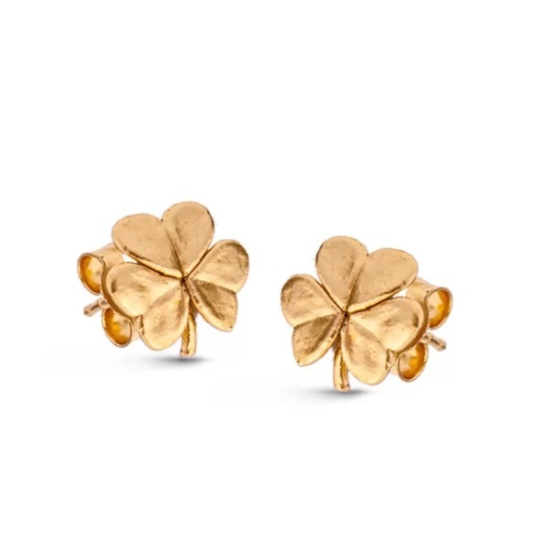 1TA0524-136 THALLO Fortuna Trefoil Earrings Gold #s858a (A-SK-E)