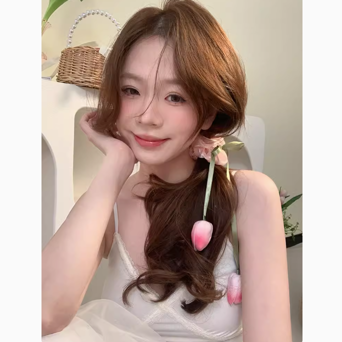 [2 FOR RM10] Gentle Sweet Tulip Ribbon Scrunchie