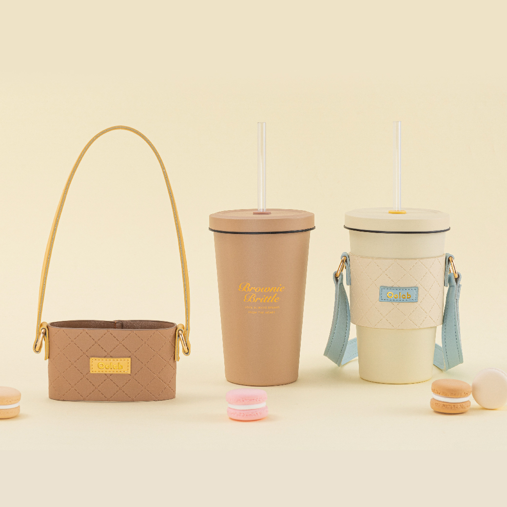 冰淇淋甜筒 皮革飲料提袋 ｜OoLab 良杯製所