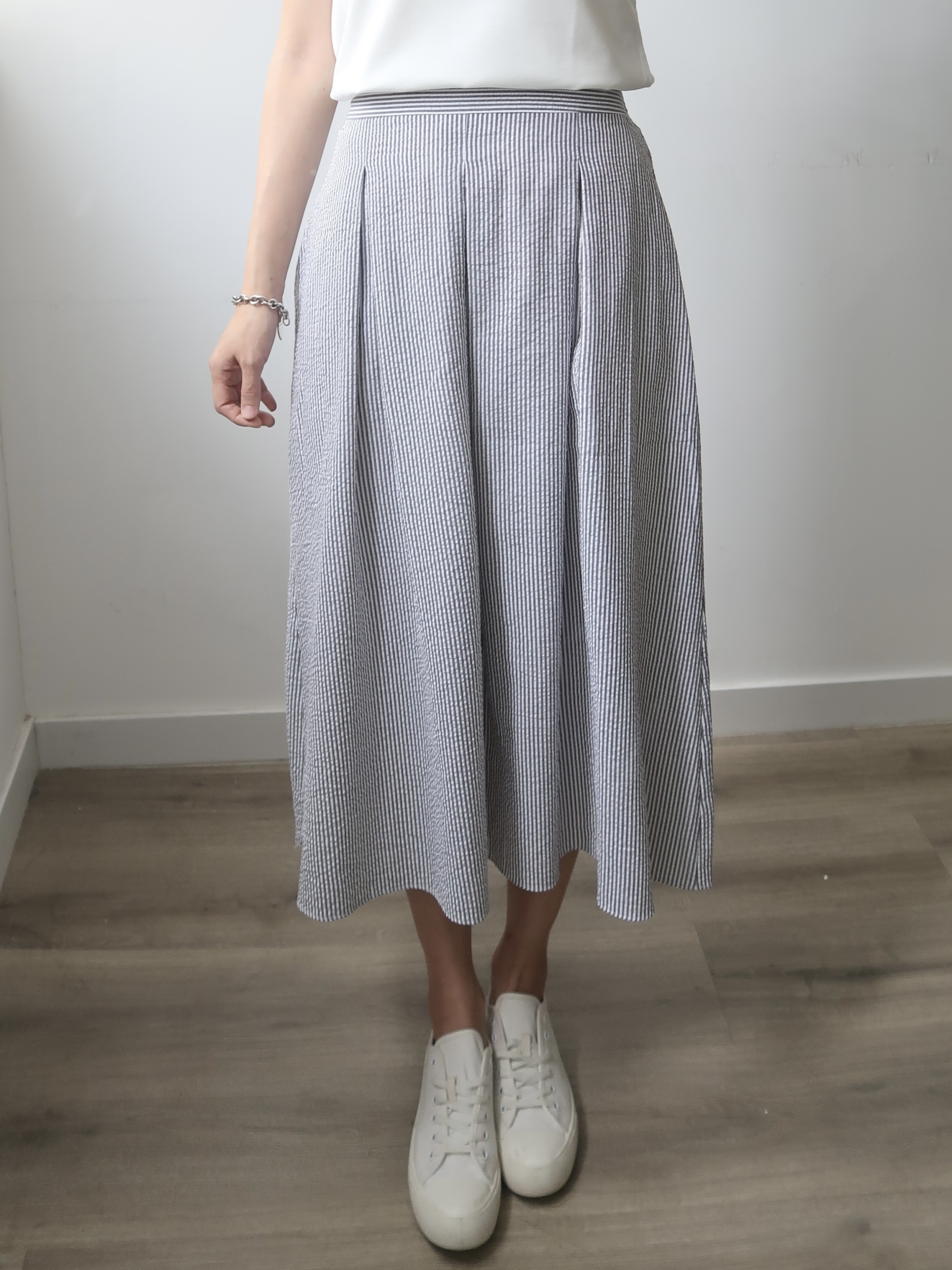 【 現貨 】直幼間紋內里布裙