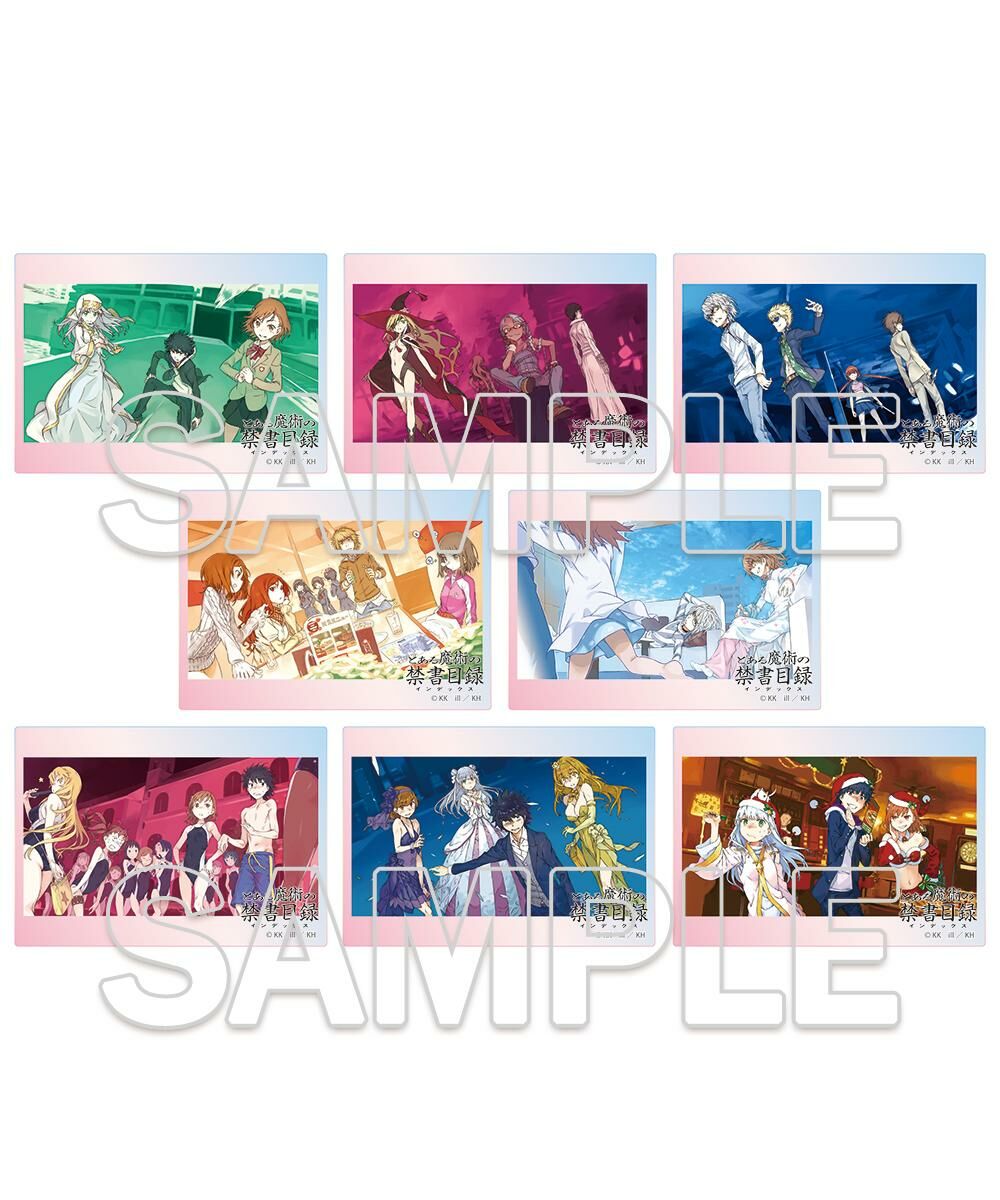 預購-魔法禁書目錄 20周年紀念 集換式極光壓克力小卡（全8種）PACK盲盒販售 隨機出貨【日本進口精品】