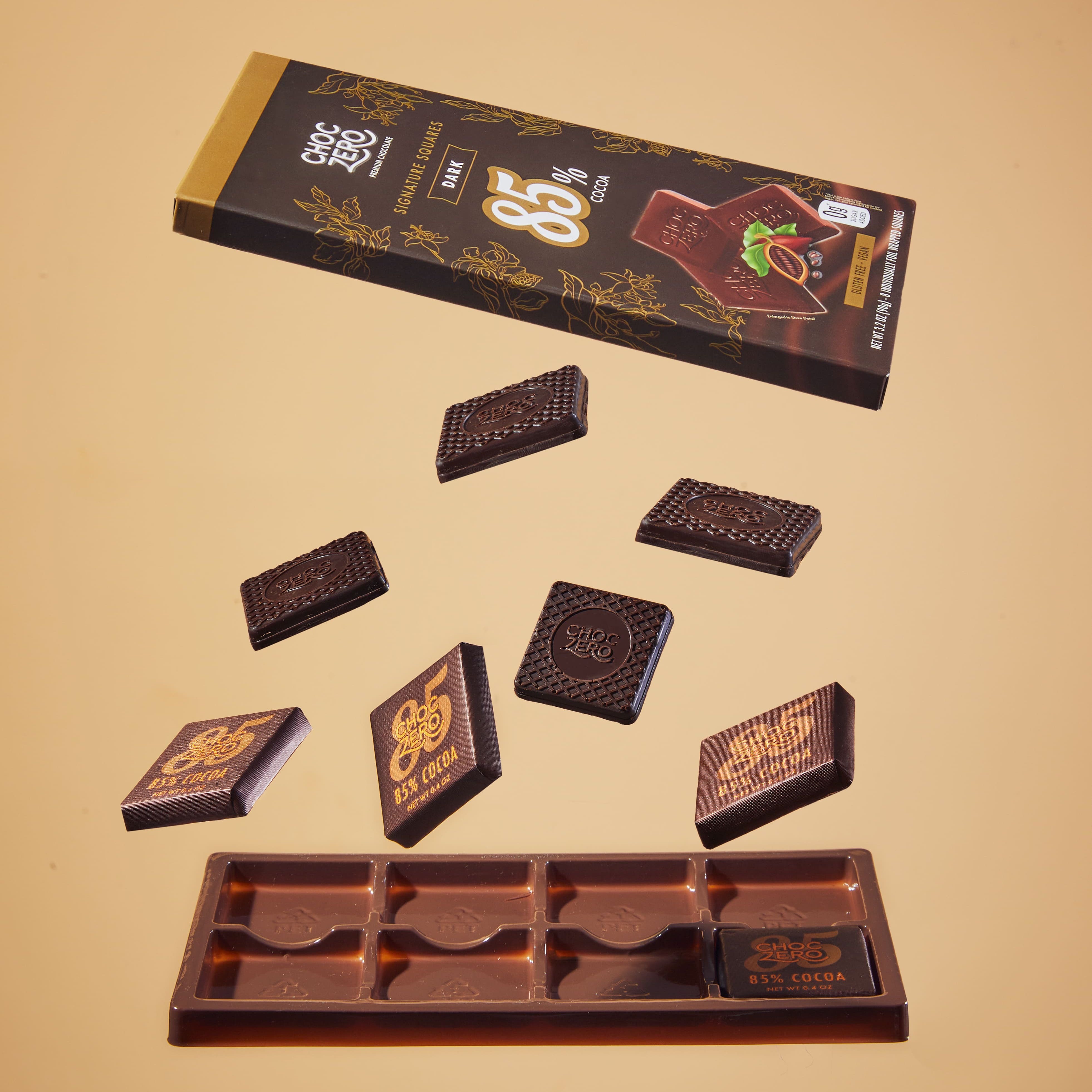 Choczero 85%無糖黑朱古力塊 90g