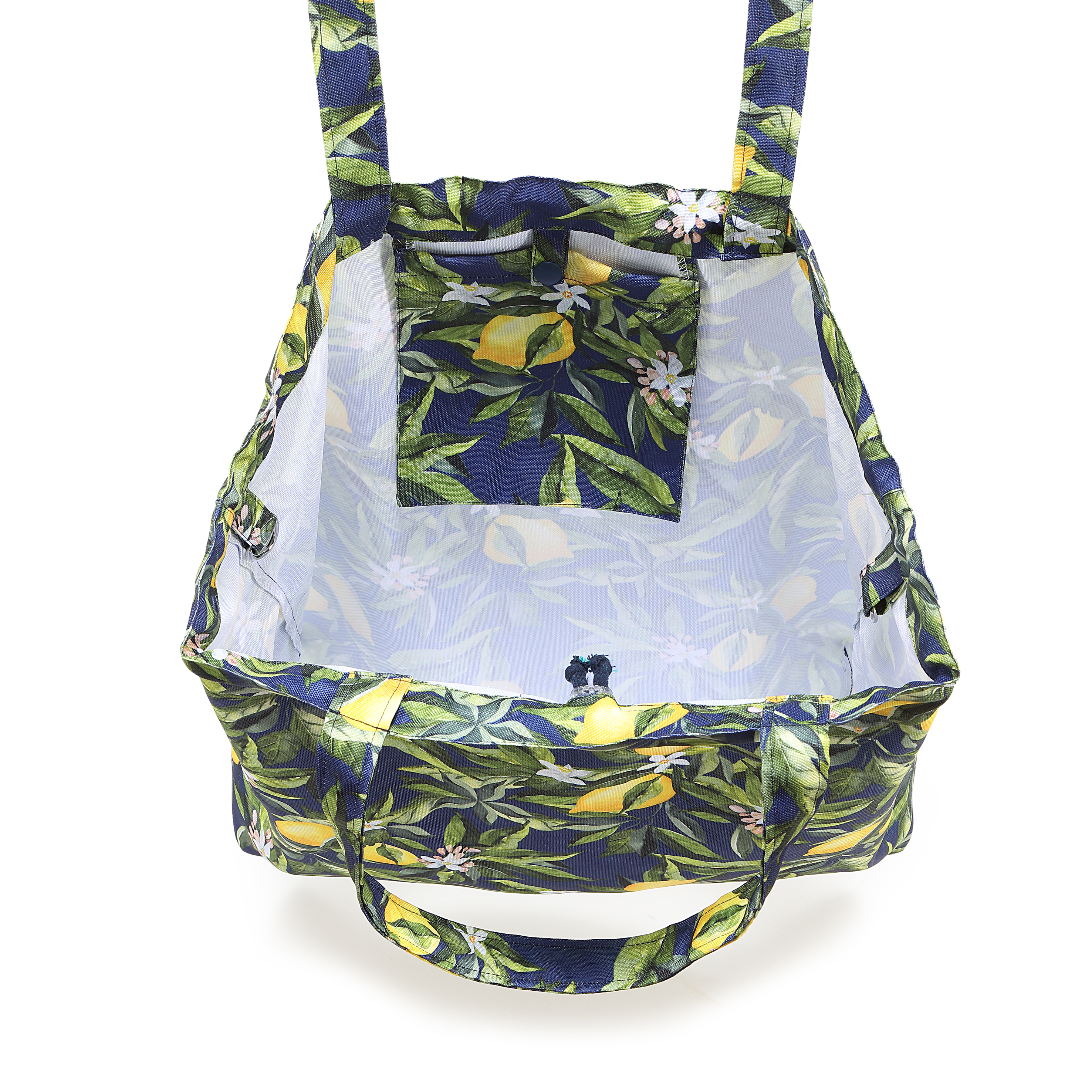 La Millou波蘭 FEERIA 多功能時尚媽媽束口購物袋｜波西萊姆(靛底)