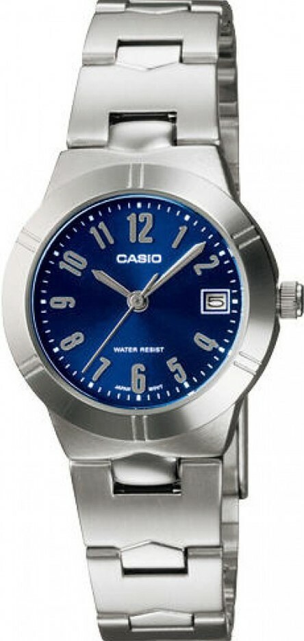 萬年鐘錶 - CASIO  卡西歐 復古藍面經典女錶 LTP-1241D-2A2  錶徑26MM