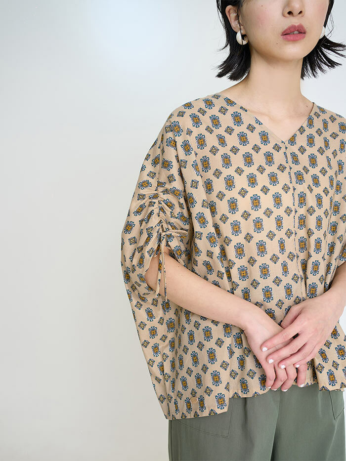 秘藏珍寶綁帶罩衫-幻草