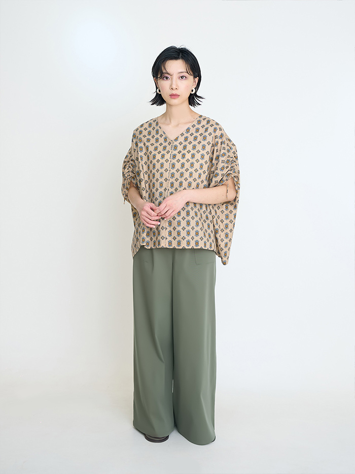 秘藏珍寶綁帶罩衫-幻草