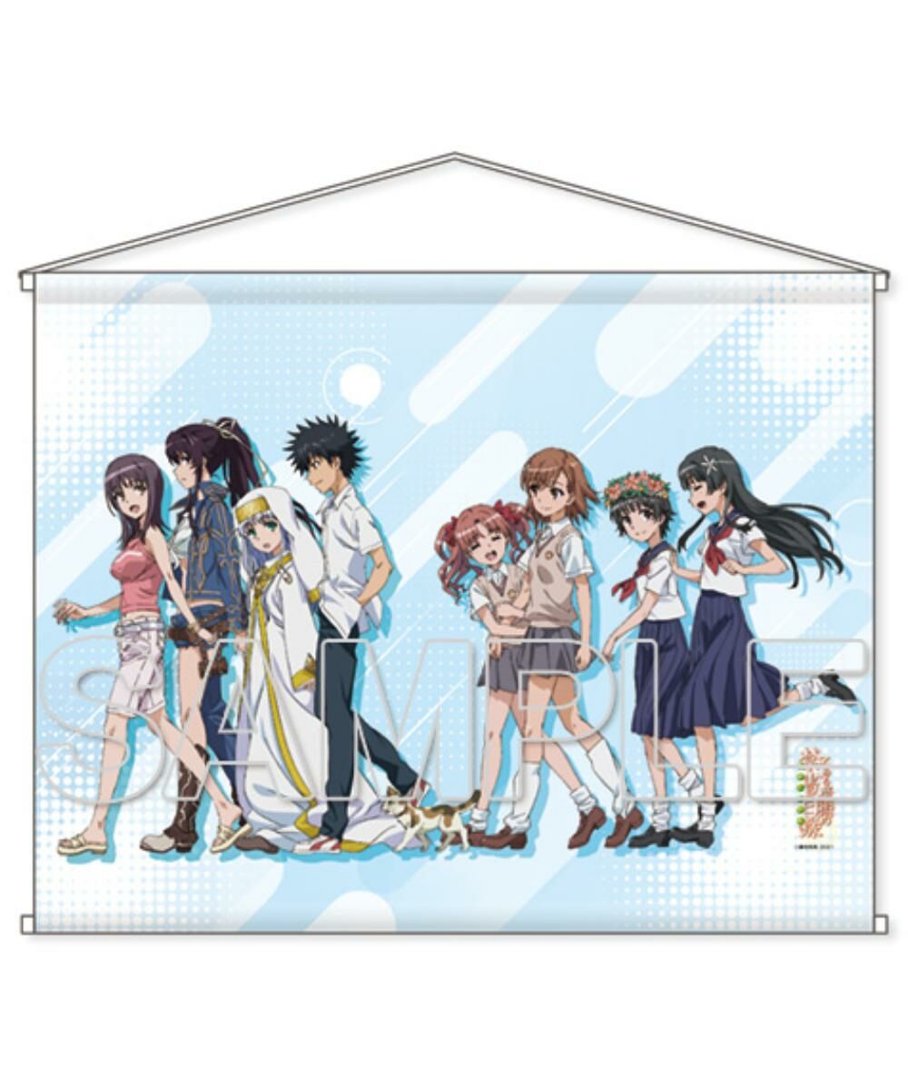 預購-魔法禁書目錄 魔法側＆科學側 B2掛軸 【原作20周年復刻版】【日本進口精品】