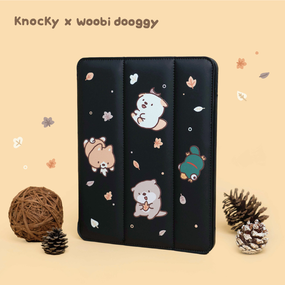 【Knocky x 嗚比的朋友】『哈秋』iPad Air/Pro 羽絨平板保護殼（含筆槽）