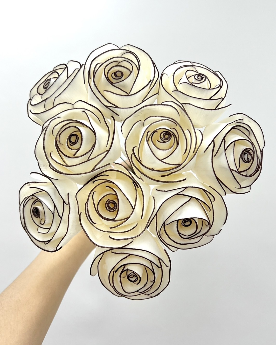 泰國索拉花 小香風玫瑰6CM  <十支一把> (高品質)