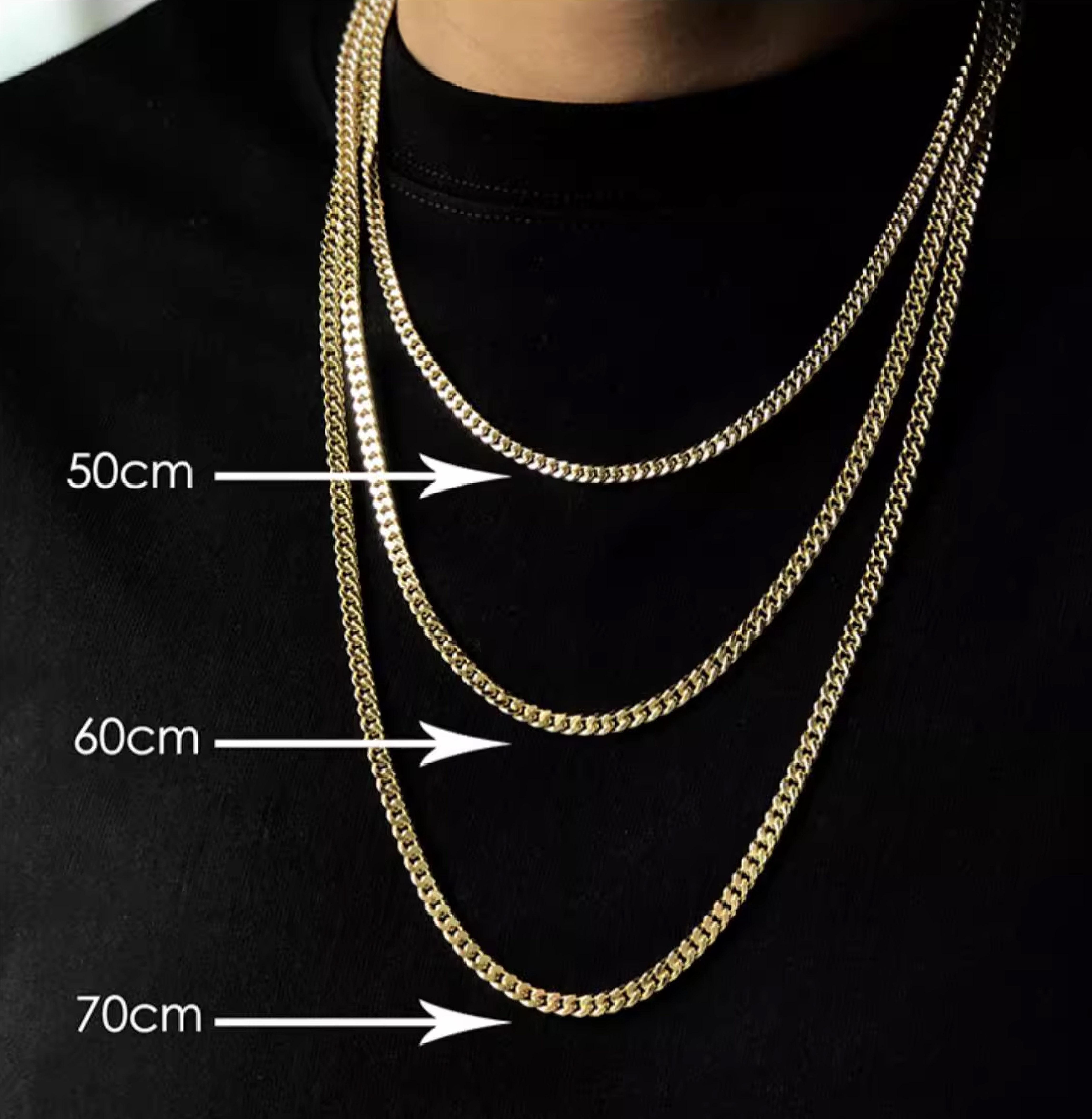 5mm古巴鏈｜純銀電鍍18K金