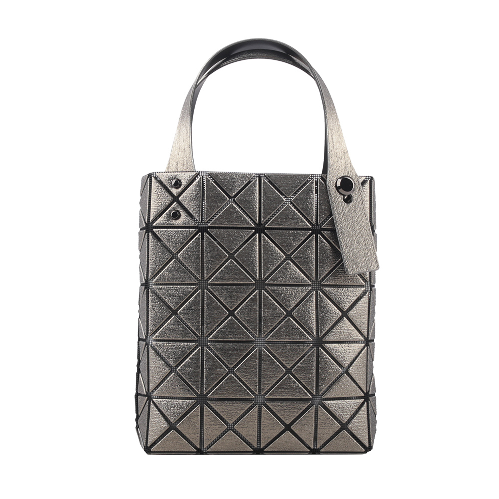 【ISSEY MIYAKE三宅一生】BAO BAO 5X4 立體金屬色迷你方盒手提包(槍銅色) AG173 94