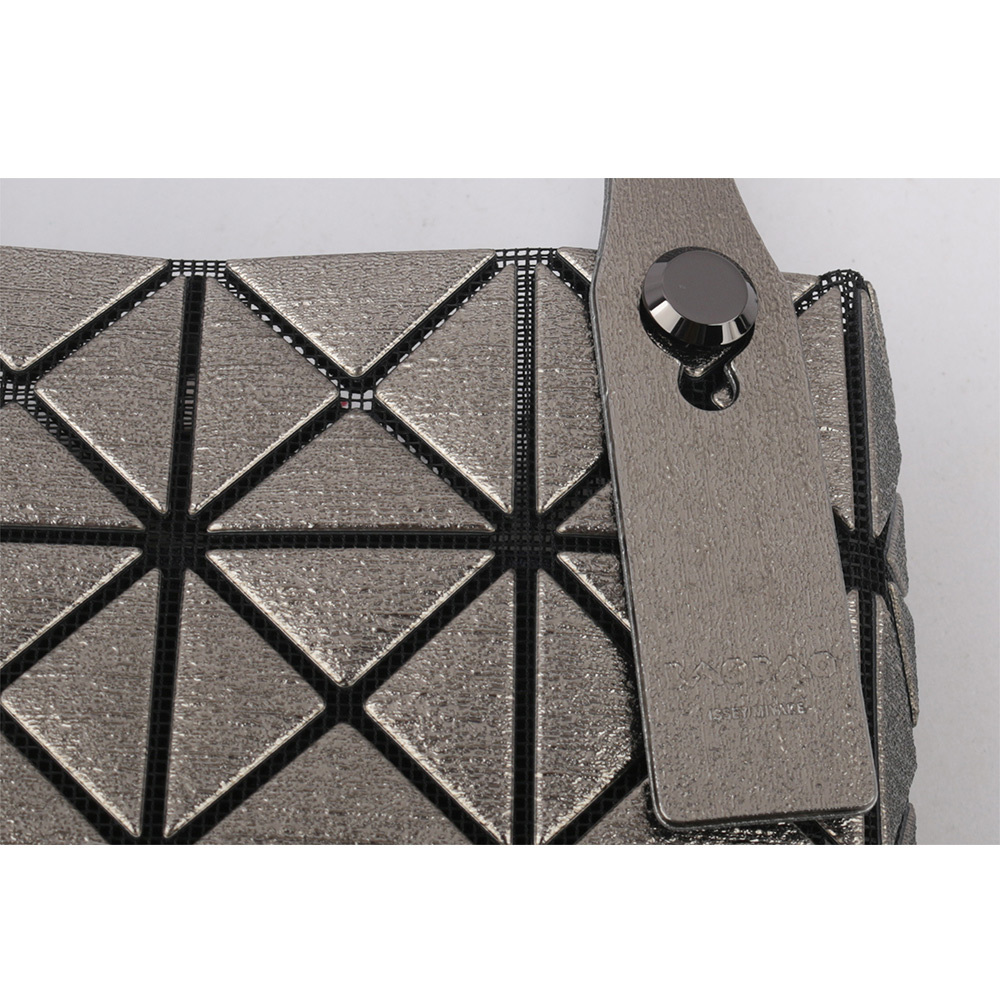 【ISSEY MIYAKE三宅一生】BAO BAO 5X4 立體金屬色迷你方盒手提包(槍銅色) AG173 94