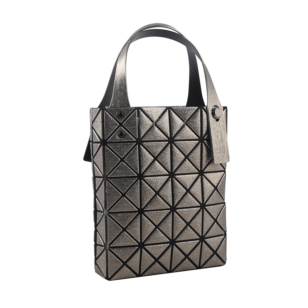 【ISSEY MIYAKE三宅一生】BAO BAO 5X4 立體金屬色迷你方盒手提包(槍銅色) AG173 94