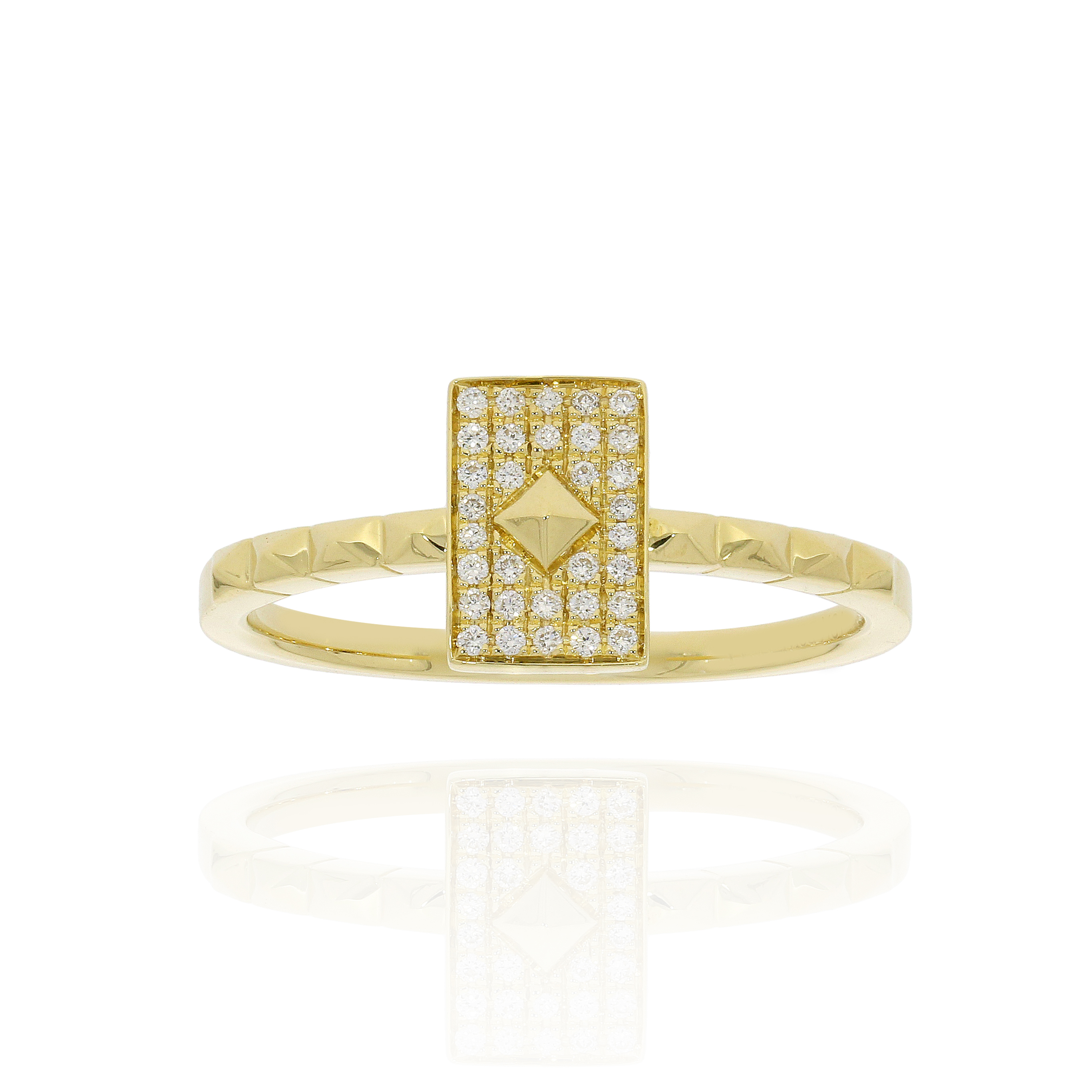 幾何造型鑽石戒指