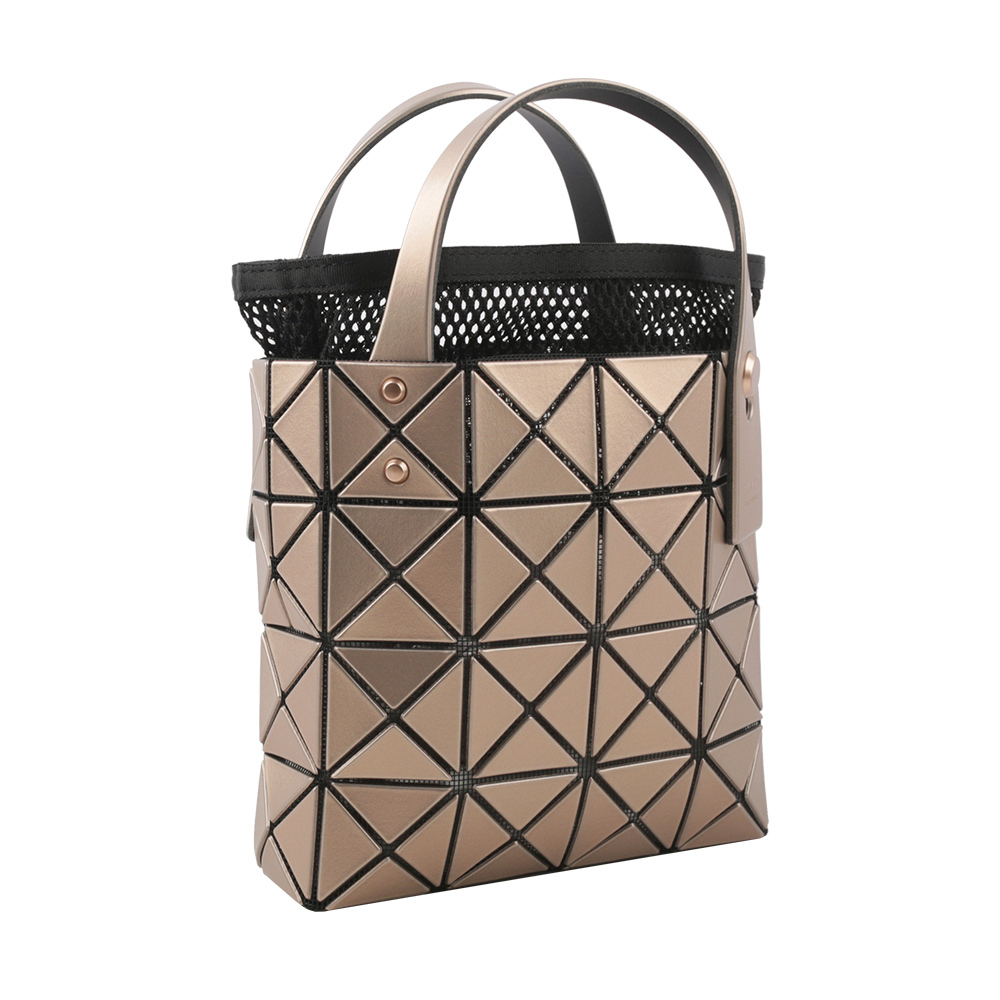 【ISSEY MIYAKE三宅一生】BAO BAO LUCENT BOXY 4X4 迷你金屬色手提包