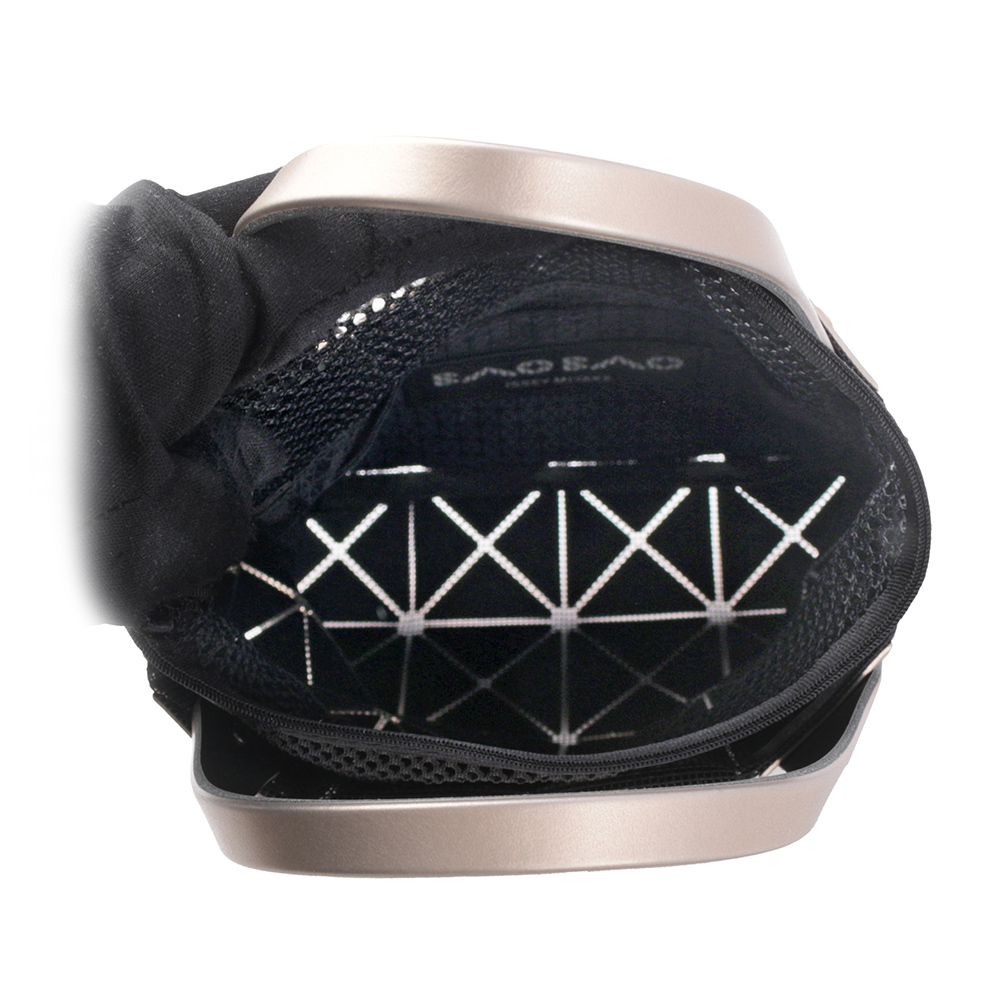 【ISSEY MIYAKE三宅一生】BAO BAO LUCENT BOXY 4X4 迷你金屬色手提包(橘色) AG651 32