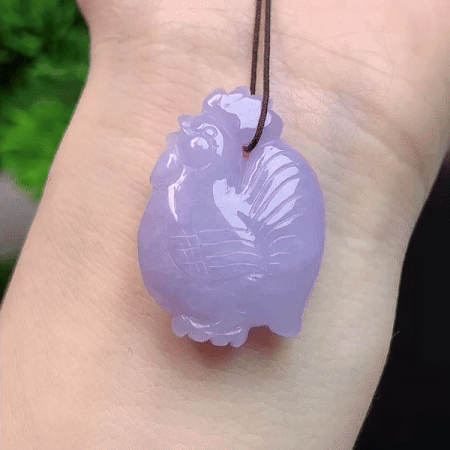 65334 翡翠紫羅蘭生肖雞