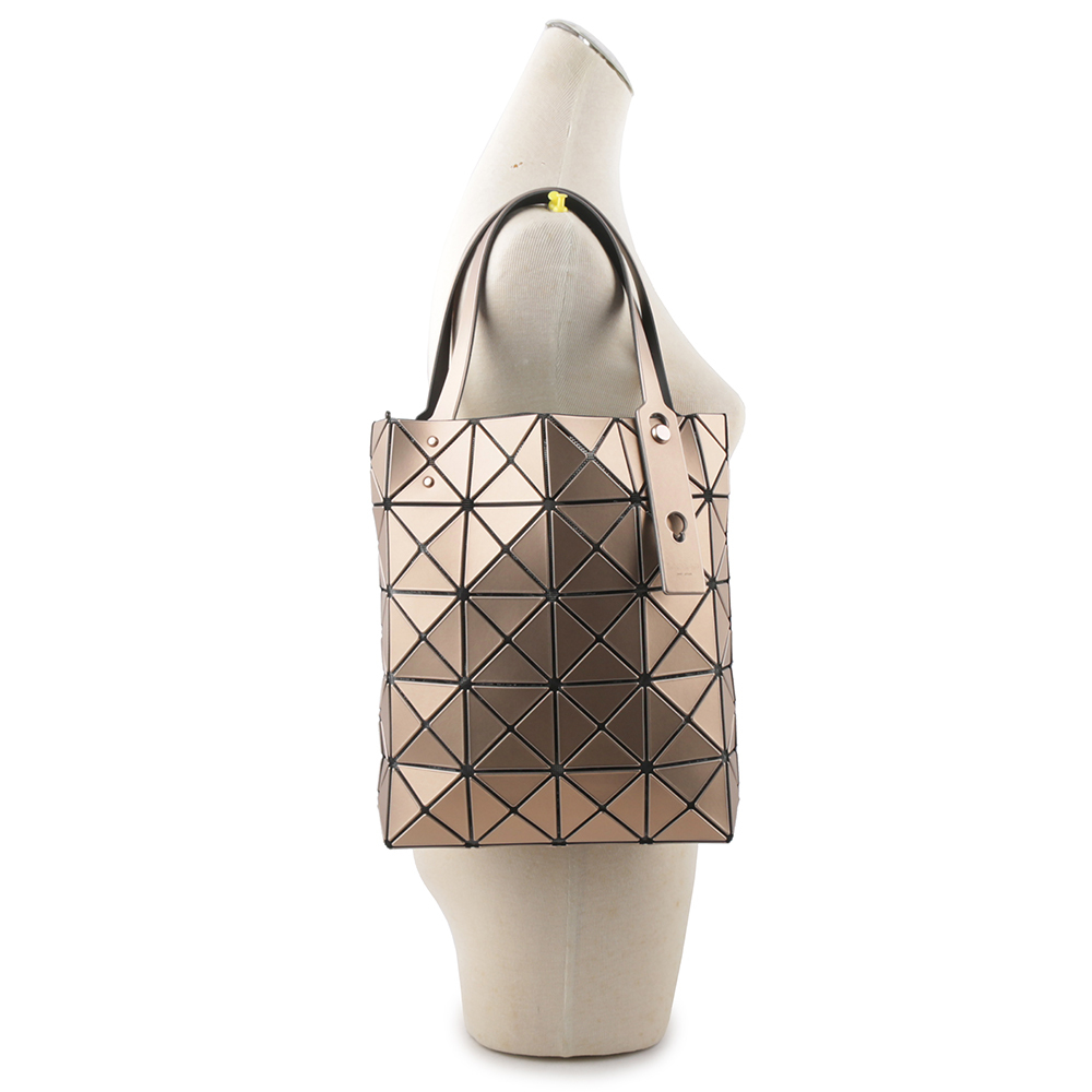 【ISSEY MIYAKE三宅一生】BAO BAO LUCENT BOXY 5X4 金屬色手提包(橘色) AG652 32