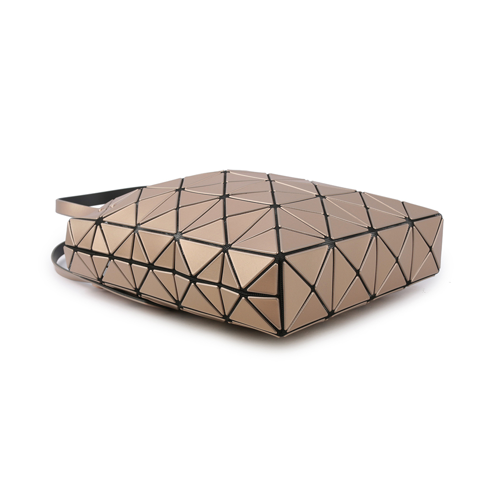 【ISSEY MIYAKE三宅一生】BAO BAO LUCENT BOXY 5X4 金屬色手提包(橘色) AG652 32