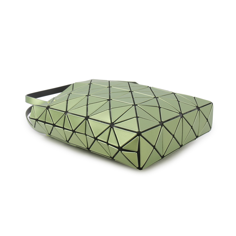 【ISSEY MIYAKE三宅一生】BAO BAO LUCENT BOXY 5X4 金屬色手提包(淺綠色) AG652 61