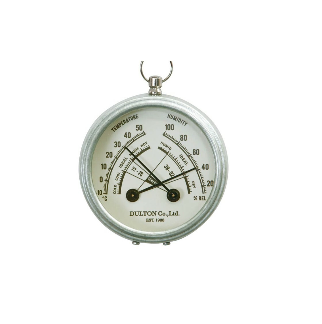 溫溼度計∣美式復古系列 經典圓型∣日本 DULTON
