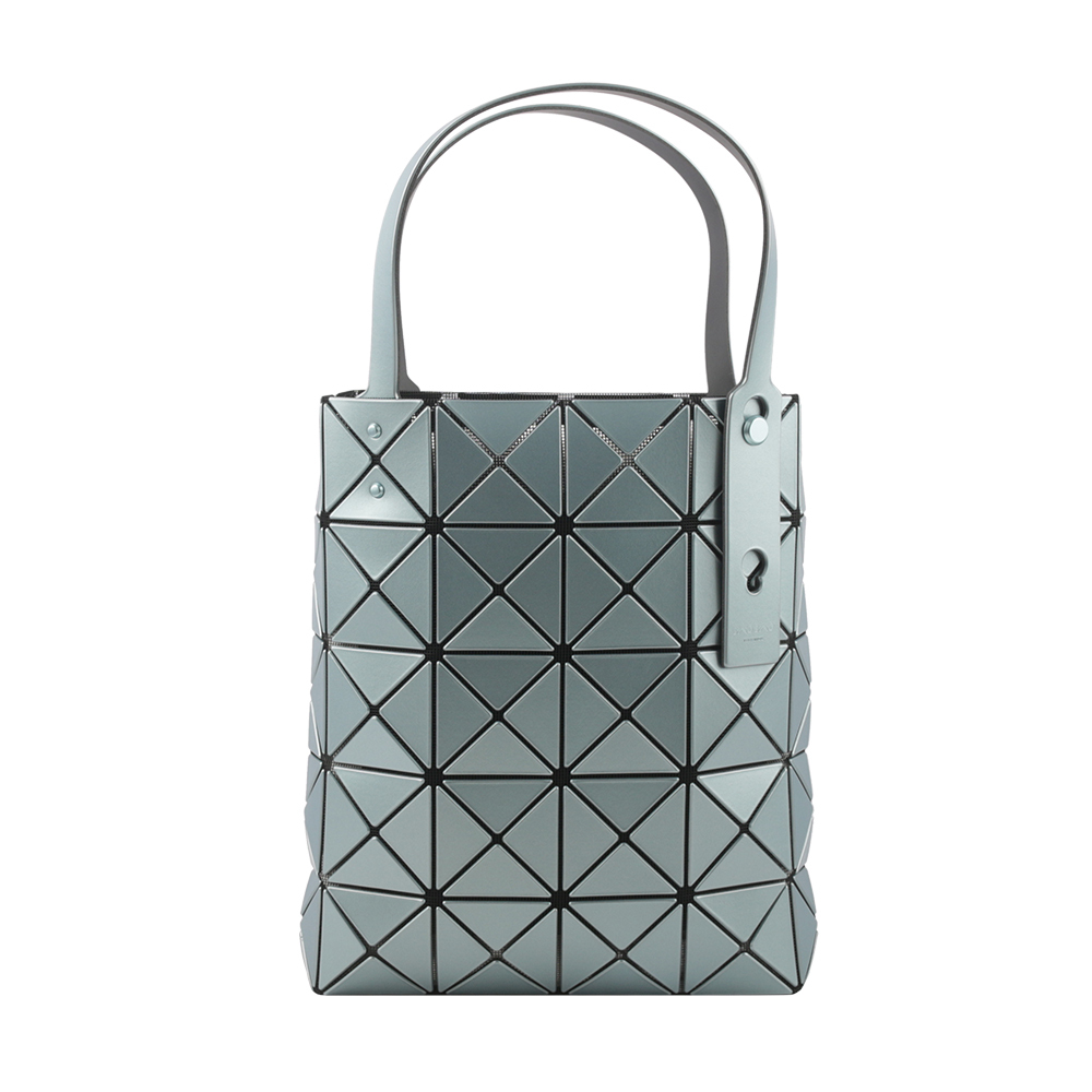 【ISSEY MIYAKE三宅一生】BAO BAO LUCENT BOXY 5X4 金屬色手提包(淺藍色) AG652 71