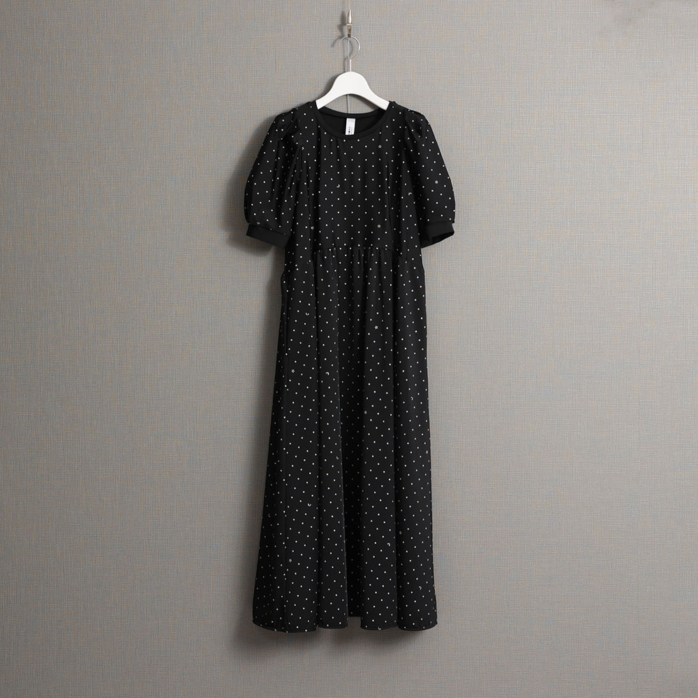 CHONO 水玉星柄半袖洋裝