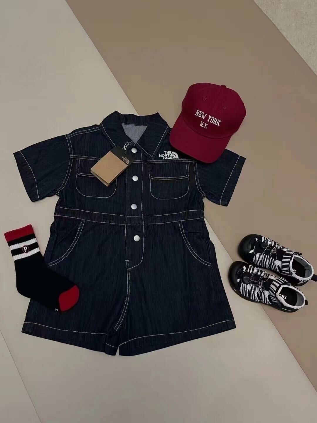 廠單 TNF工裝連身褲(軟薄牛仔料)