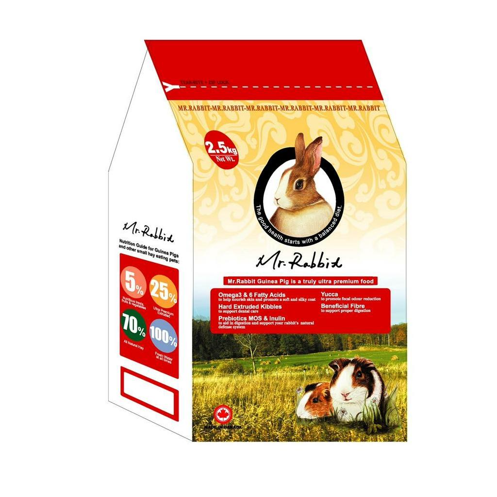 【Mr.Rabbit瑞比兔先生】全方位機能食譜 天竺鼠飼料 2.5KG #