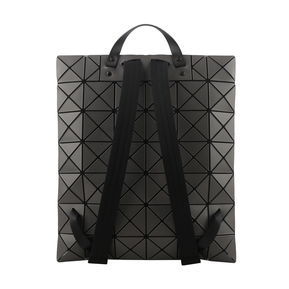 【ISSEY MIYAKE三宅一生】BAO BAO LUCENT 啞光霧面扁形後背包(炭灰色) AG691 14