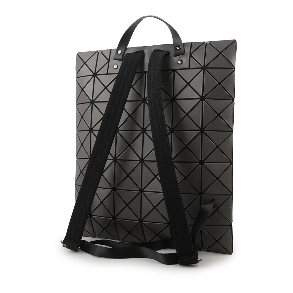 【ISSEY MIYAKE三宅一生】BAO BAO LUCENT 啞光霧面扁形後背包(炭灰色) AG691 14