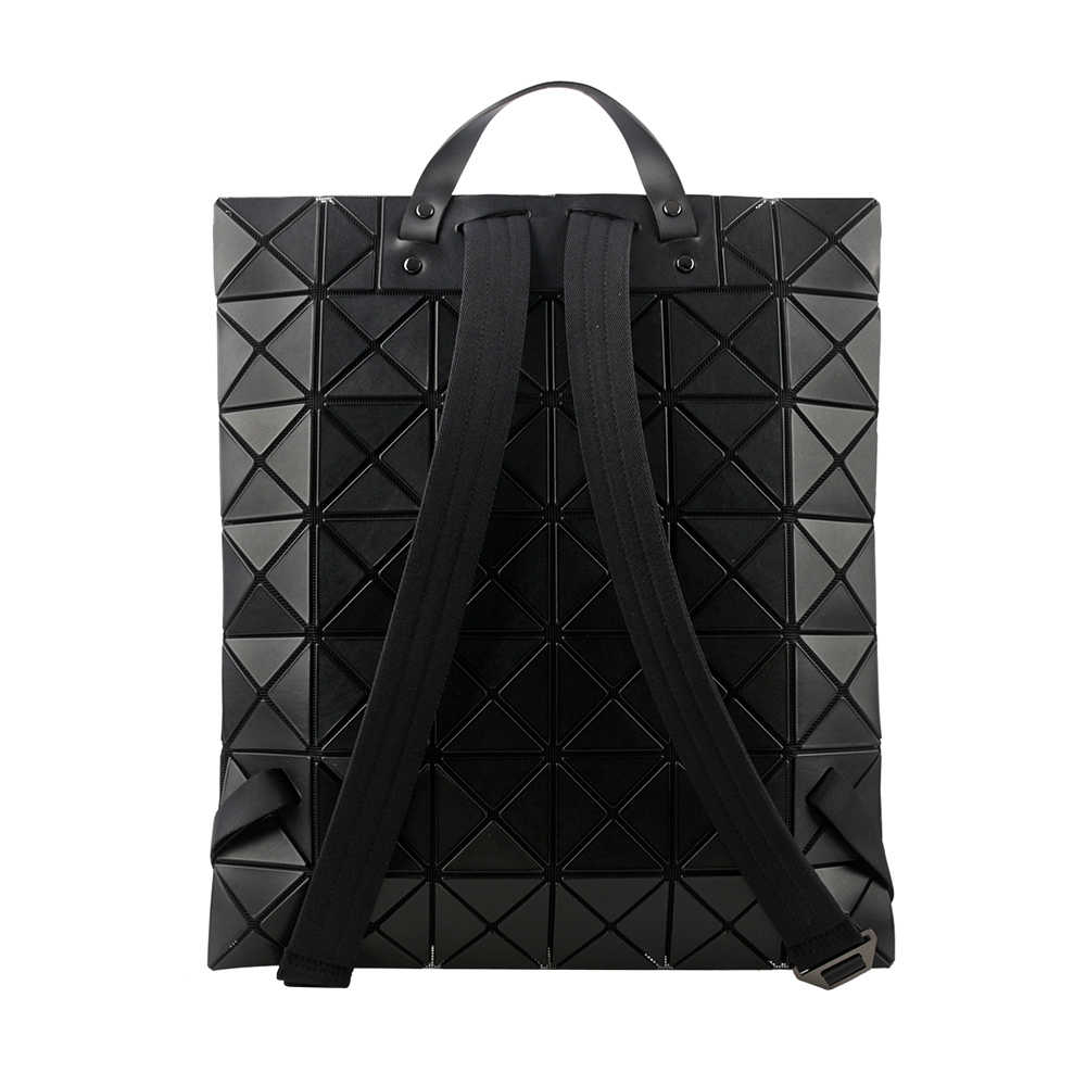 【ISSEY MIYAKE三宅一生】BAO BAO LUCENT 啞光霧面扁形後背包(黑色) AG691 16
