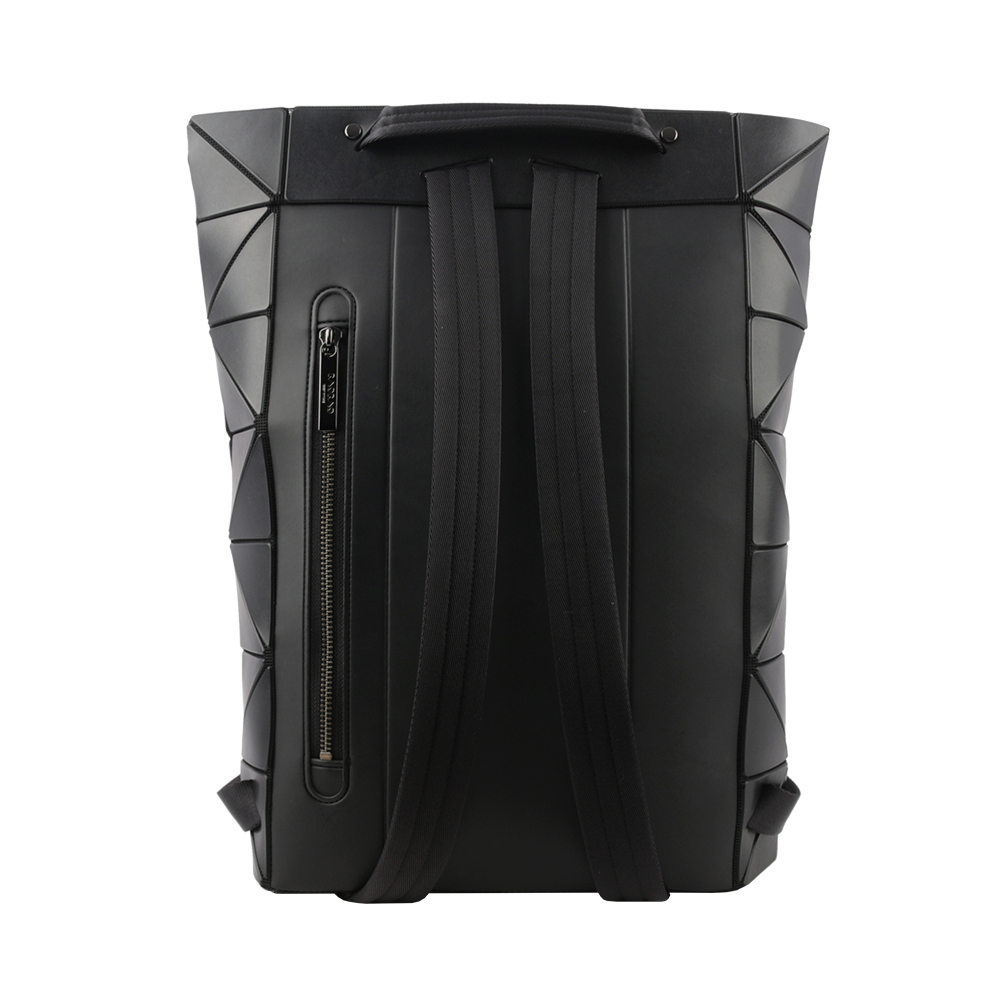 【ISSEY MIYAKE三宅一生】BAO BAO BLOCKY 啞光霧面拉鍊後背包(黑色) AG493 16