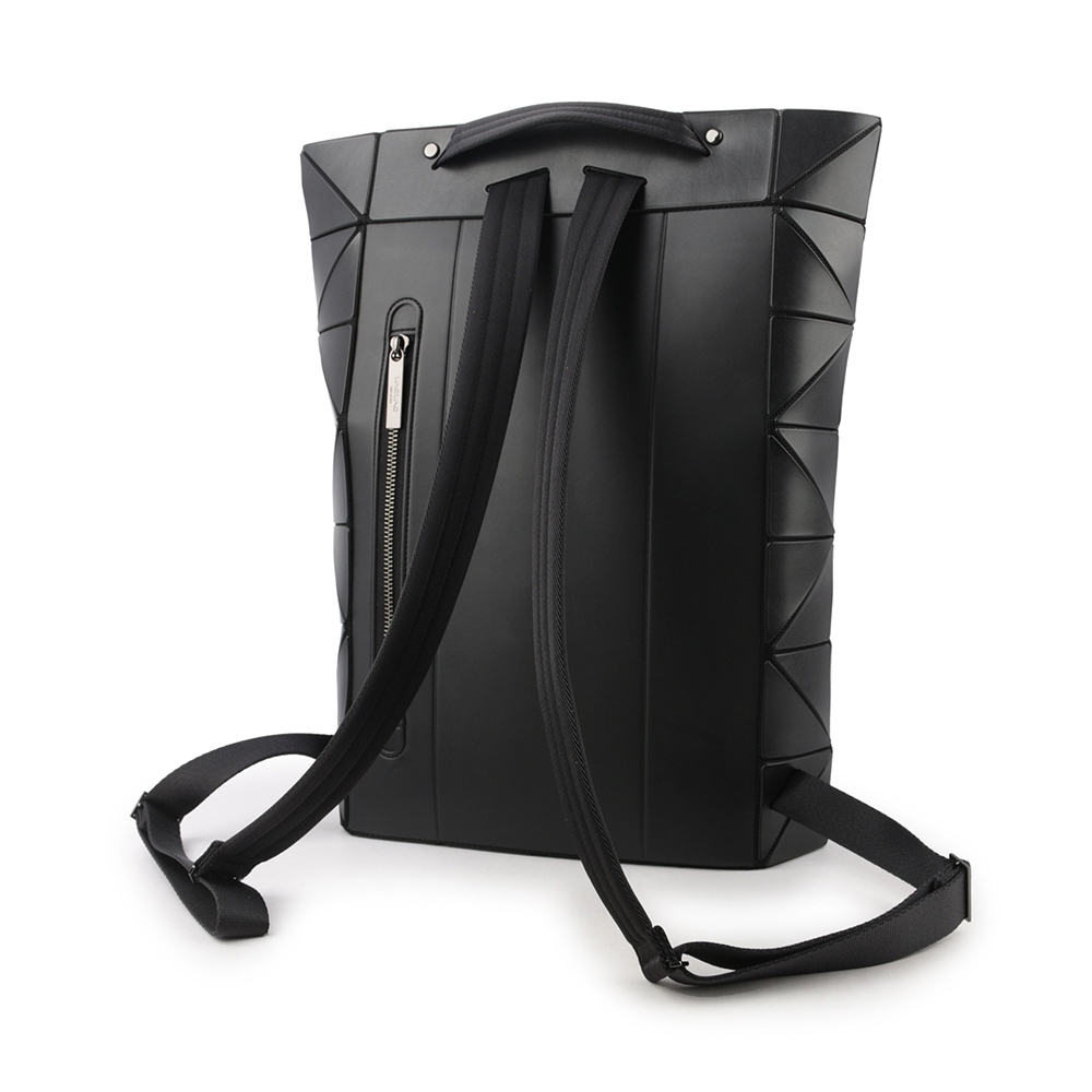 【ISSEY MIYAKE三宅一生】BAO BAO BLOCKY 啞光霧面拉鍊後背包(黑色) AG493 16