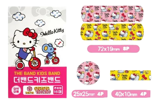 Sanrio 三麗鷗 Hello Kitty 兒童膠布（混合款 16 片裝）