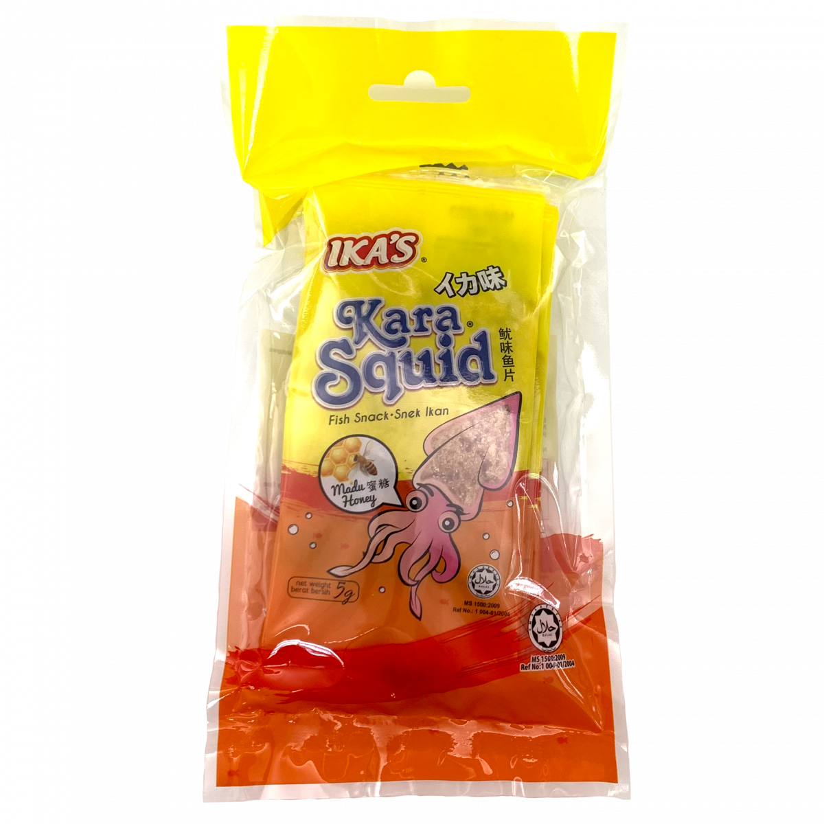 IKA’S -【1包裝】【滋味六包裝】蜜糖魷魚片(每包內有6小包，每小包5g)