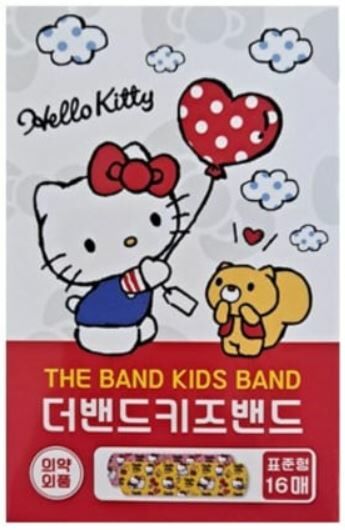 Sanrio 三麗鷗 Hello Kitty 兒童膠布（基本 16 片裝）