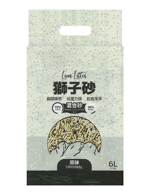 獅子砂 混合貓砂豆腐砂 6L