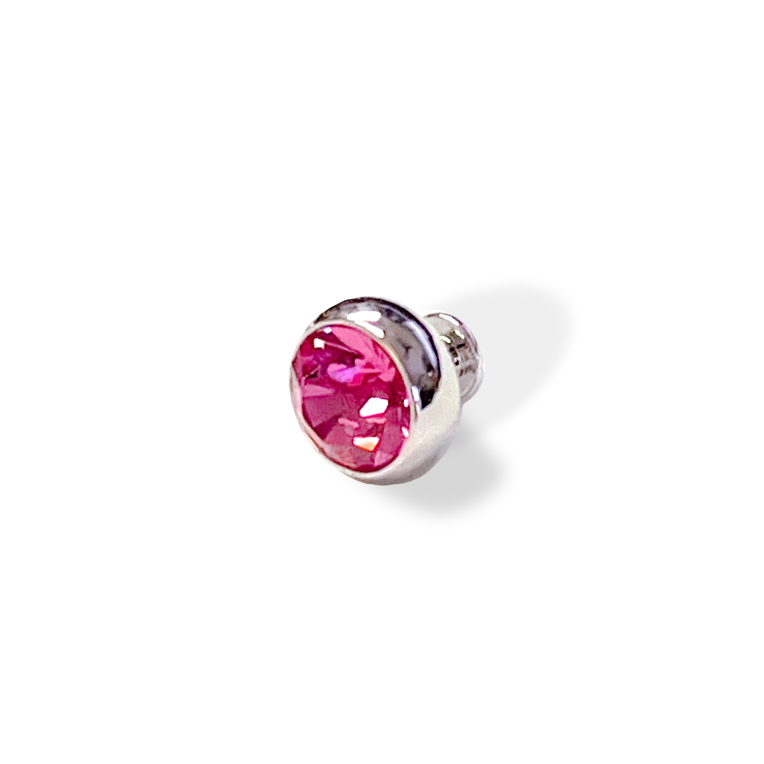 【鞋釦】圓面小鑽 粉色 一組兩顆 夾腳拖裝飾品 施華洛世奇