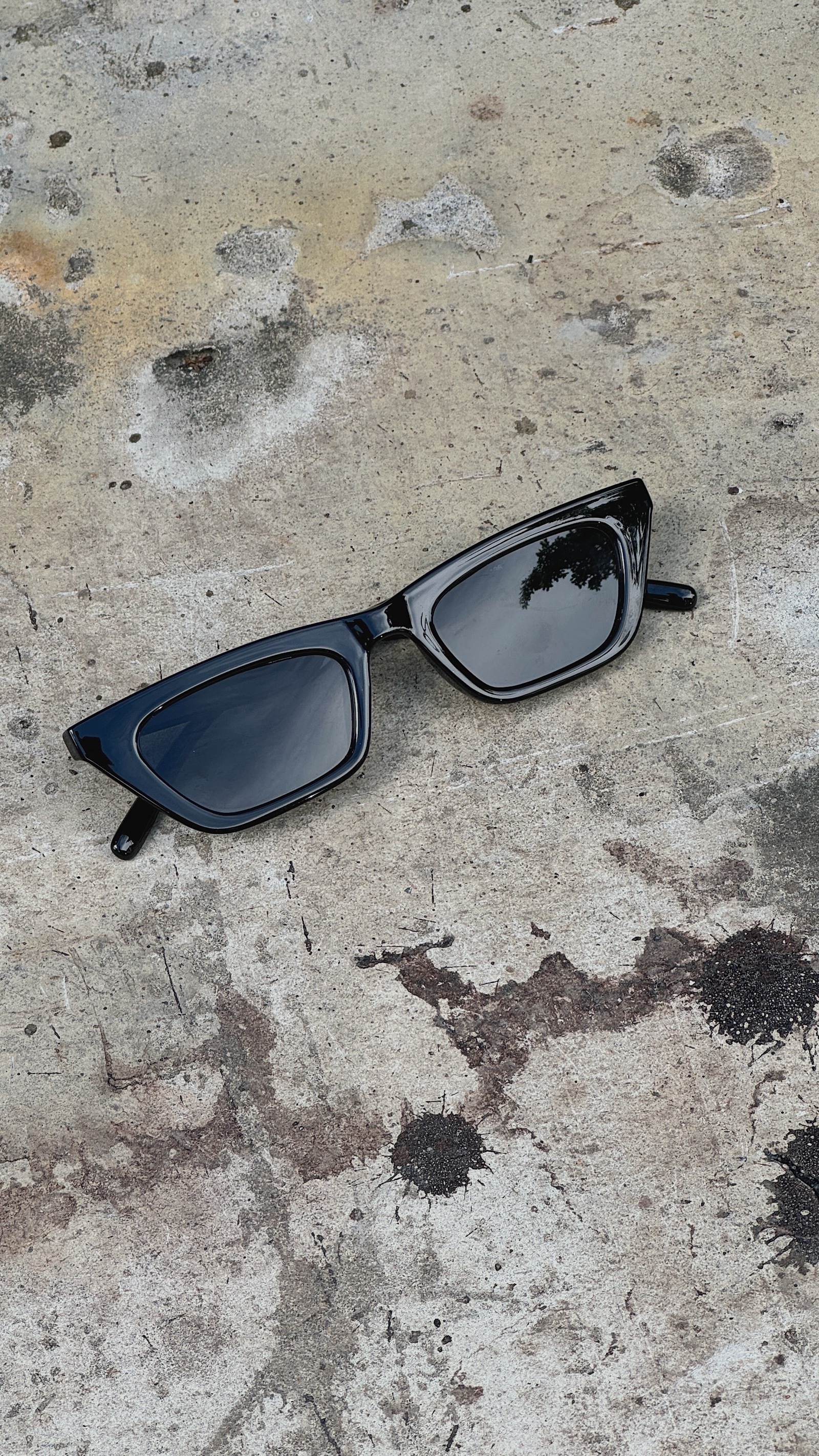 黑色小方框墨鏡