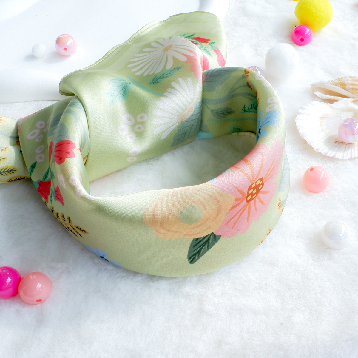 STEPHY 花花樂園小絲巾套裝