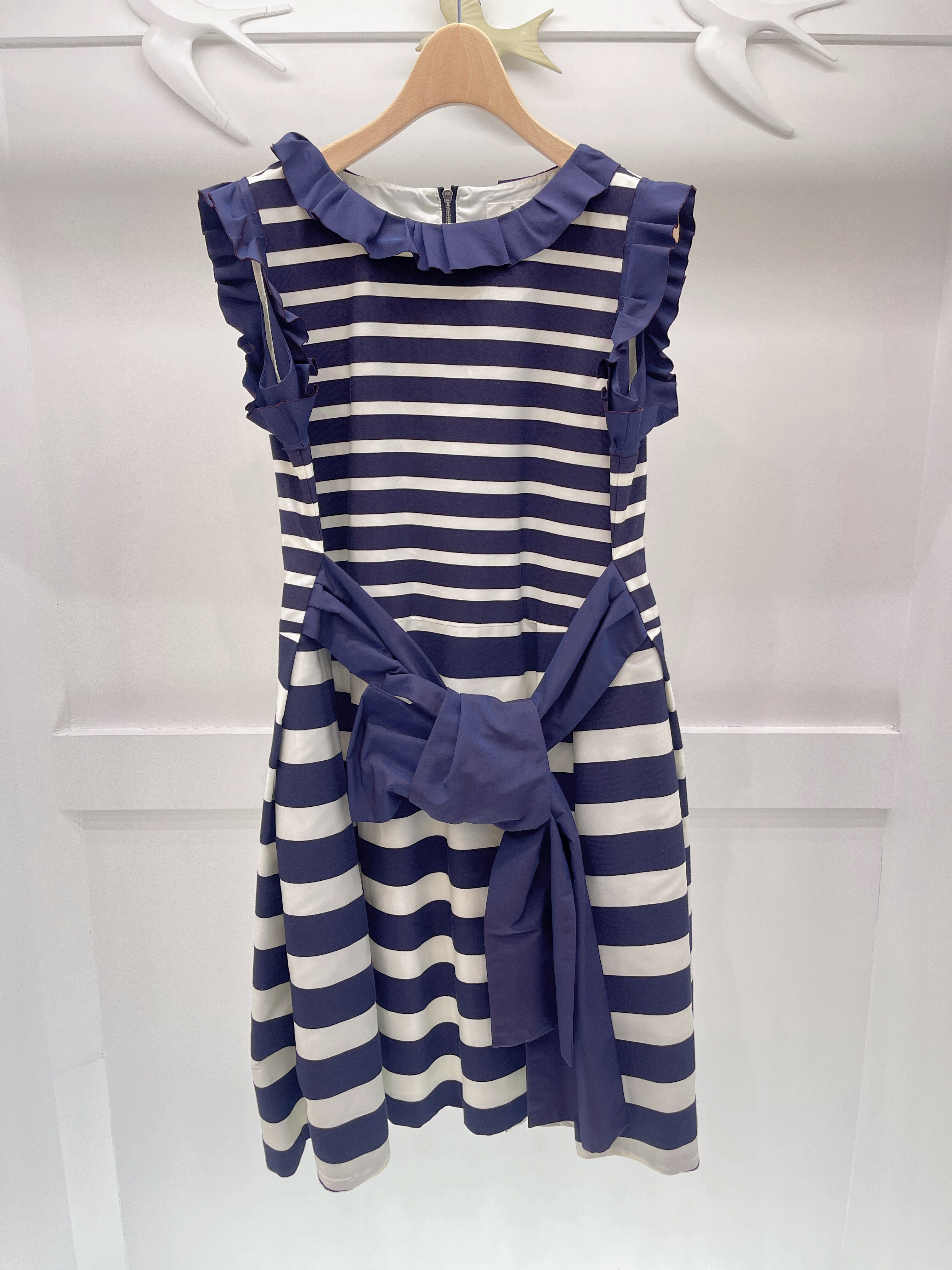 LANVIN深藍白條禮服